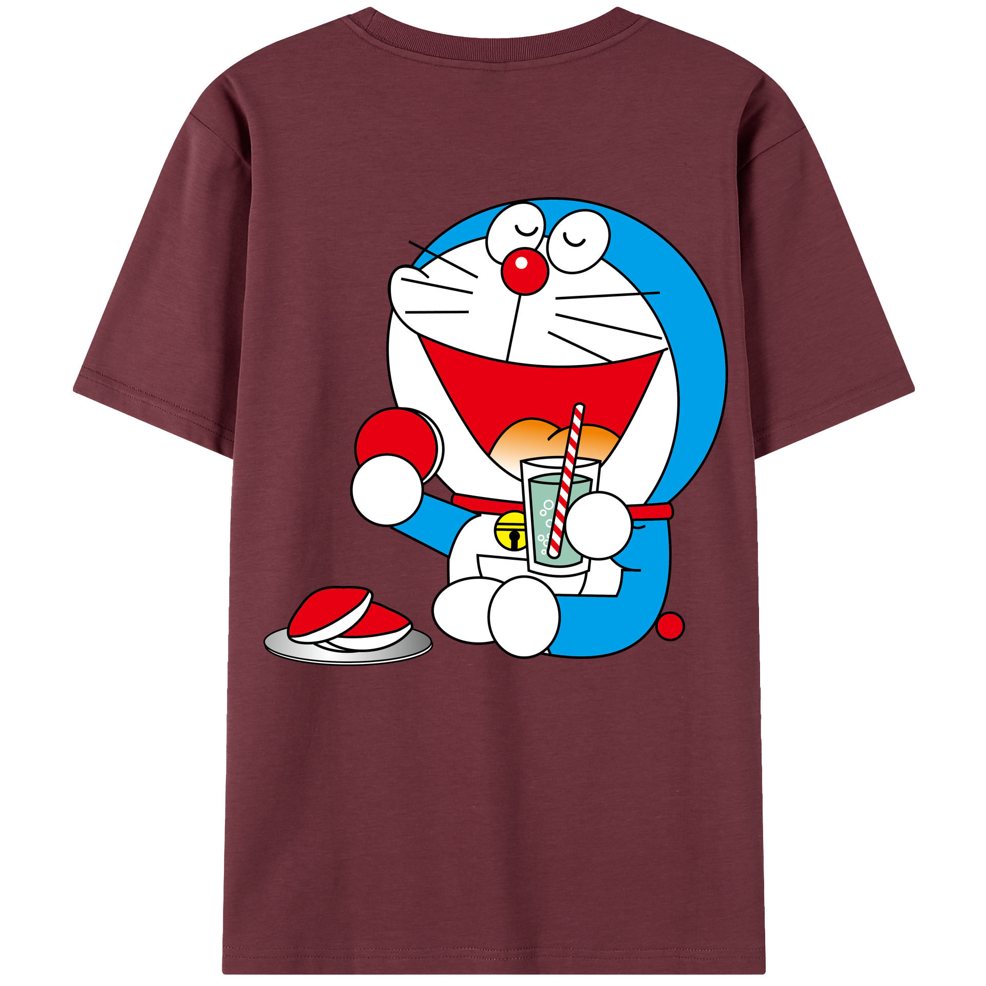 （画像用） ドラえもん Doraemon 綿100％半袖Tシャツ（背面プリント）